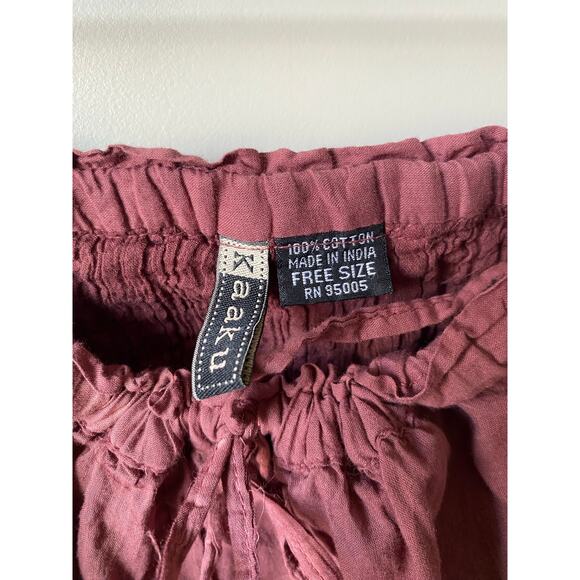 Kaaku Multicolor Ombre Gauzy 100% Cotton Sequence Tiered Boho Hippie Midi Skirt - Picture 5 of 6